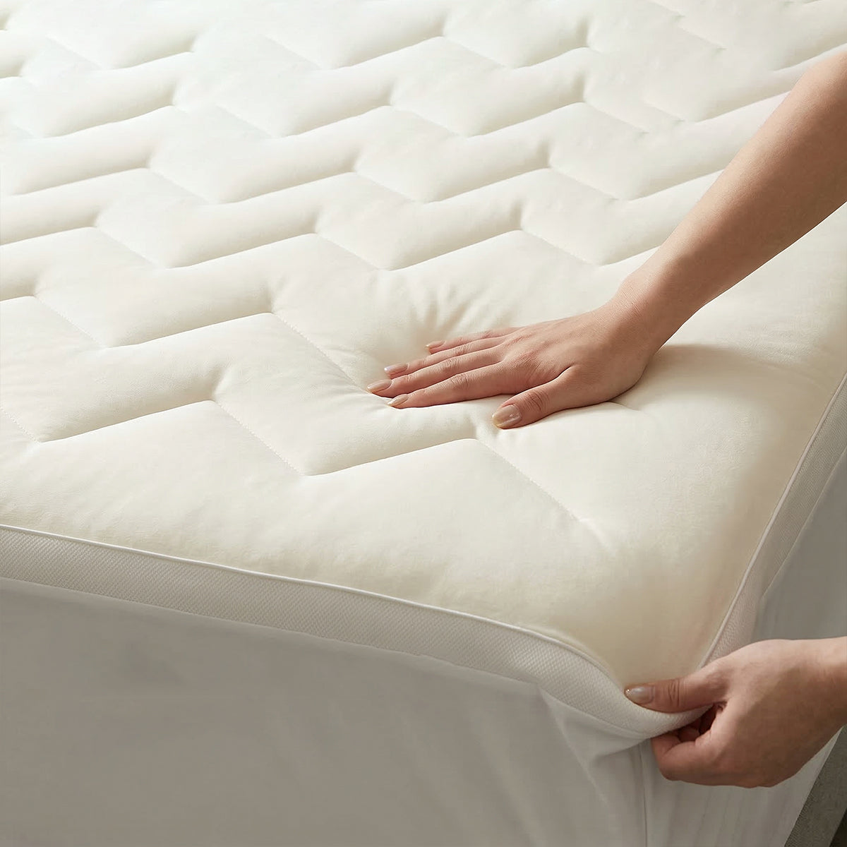 Soft & Cozy 3D Fill Cooling Mattress Topper – Luxurious Comfort
