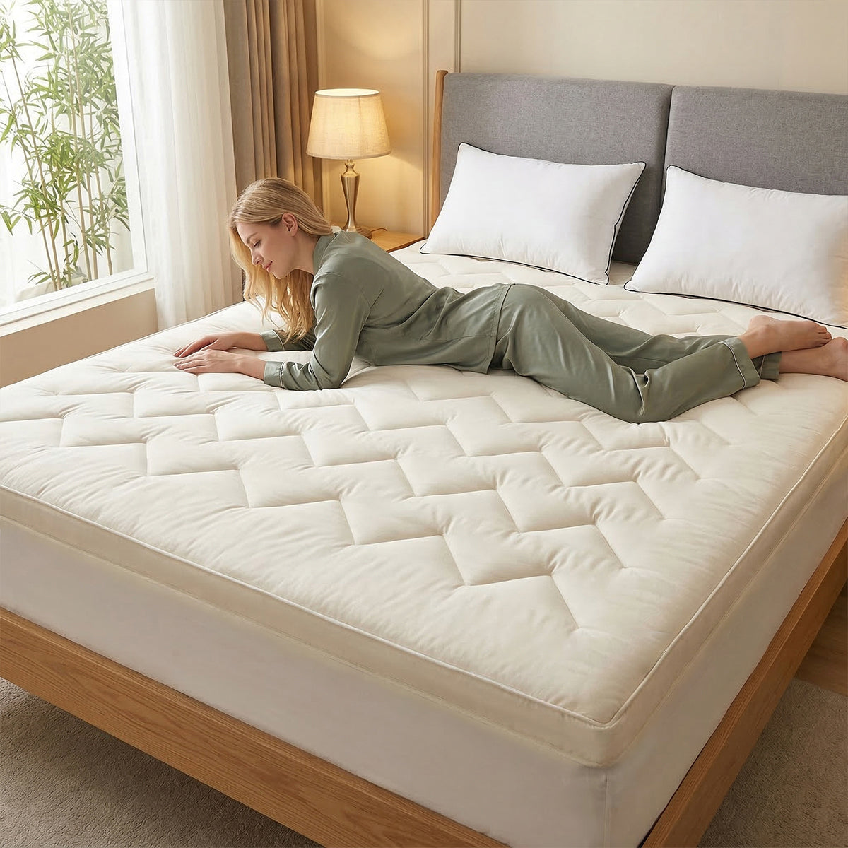 Soft & Cozy 3D Fill Cooling Mattress Topper – Luxurious Comfort