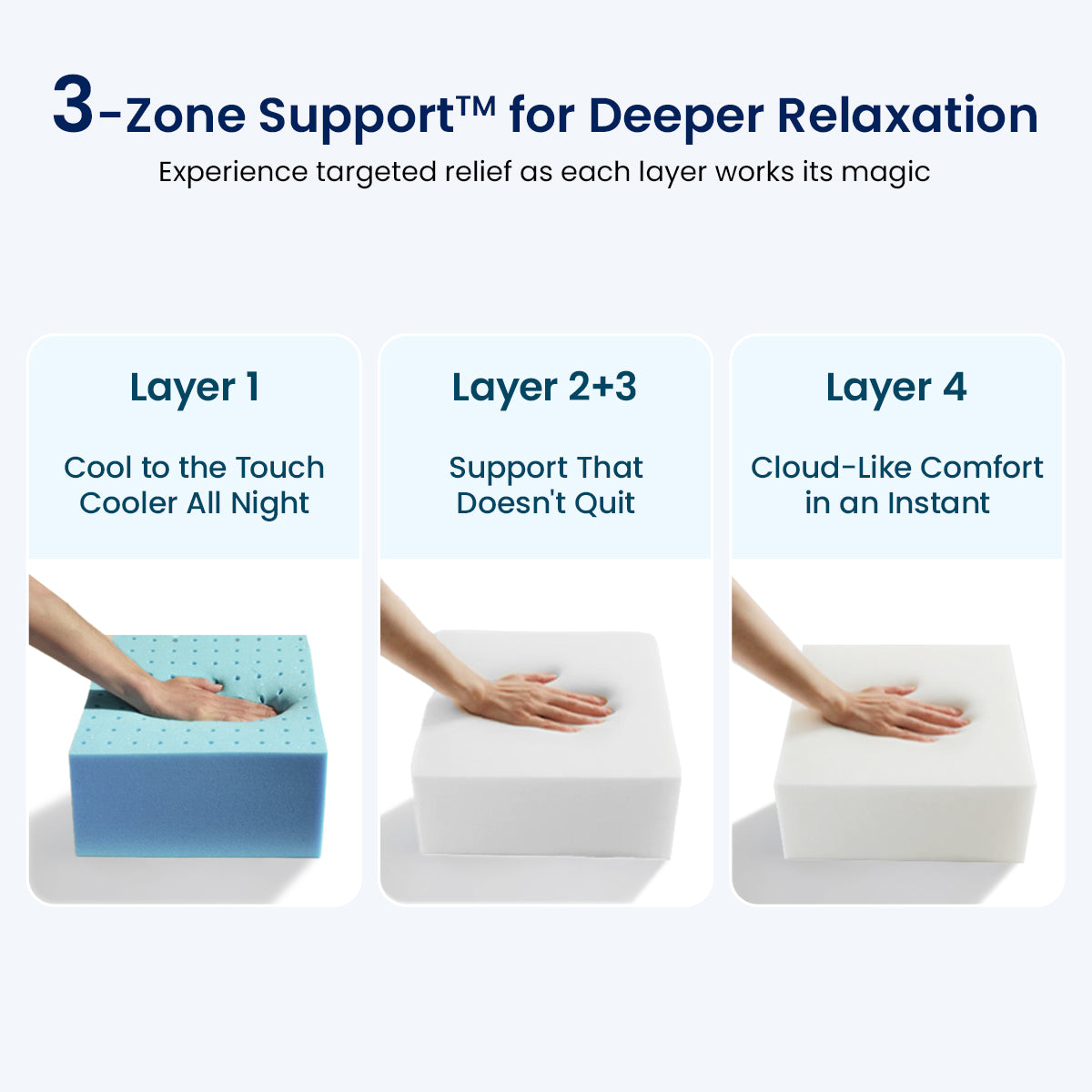Adjustable Cooling Memory Foam Pillow