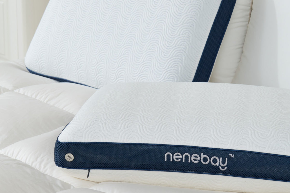 Nenebay Adjustable Pillow: 4-layer memory foam for custom height , breathable & washable. 